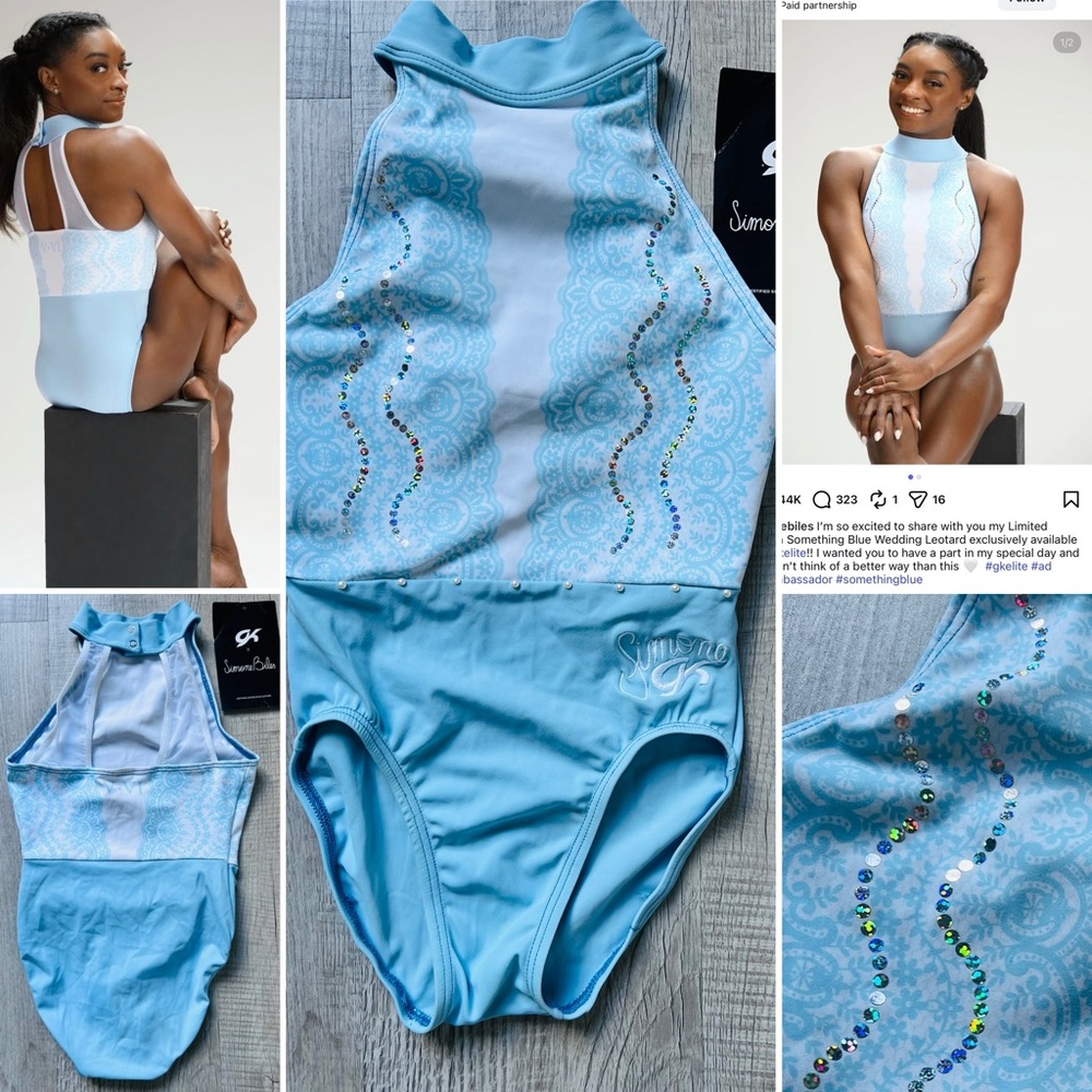 $90 value Simone Biles Gymnastics Leotard girl size CM